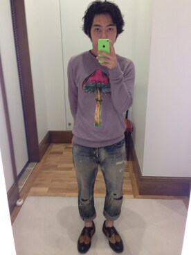 「Paul Smith（ポールスミス）のアイテム（スウェット）」を使った、Takashi Yokotaさん（メンズ・166cm）の夏コーディネート
