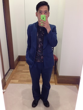 「Paul Smith（ポールスミス）のアイテム（サンダル）」を使った、Takashi Yokotaさん（メンズ・166cm）の夏コーディネート