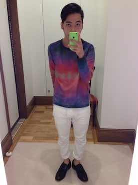 「Paul Smith（ポールスミス）のアイテム（サンダル）」を使った、Takashi Yokotaさん（メンズ・166cm）の夏コーディネート