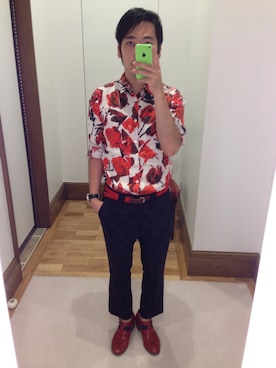 「Paul Smith（ポールスミス）のアイテム（その他シューズ）」を使った、Takashi Yokotaさん（メンズ・166cm）の夏コーディネート