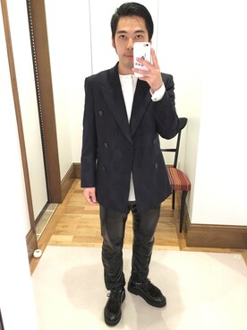 「Paul Smith（ポールスミス）のアイテム（モカシン/デッキシューズ）」を使った、Takashi Yokotaさん（メンズ・166cm）の秋コーディネート