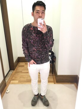 「Paul Smith（ポールスミス）のアイテム（スウェット）」を使った、Takashi Yokotaさん（メンズ・166cm）の冬コーディネート