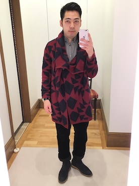 「Paul Smith（ポールスミス）のアイテム（ブーツ）」を使った、Takashi Yokotaさん（メンズ・166cm）の冬コーディネート