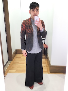 「Paul Smith（ポールスミス）のアイテム（その他シューズ）」を使った、Takashi Yokotaさん（メンズ・166cm）の夏コーディネート
