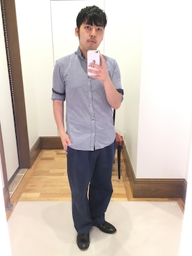 「Paul Smith（ポールスミス）のアイテム（サンダル）」を使った、Takashi Yokotaさん（メンズ・166cm）の夏コーディネート