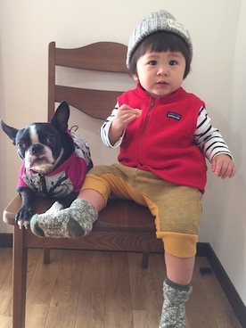 hotaさん（キッズ・80cm）の秋コーディネート