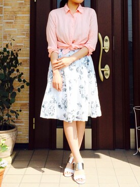 「おめかしコーデ」｜kmhanさん（レディース・157cm）の春コーディネート