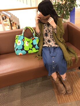 「フェザー」｜「アイテム（腕時計）」を使った、HIKARUさん（レディース・160cm）の秋コーディネート