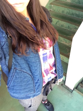 「American Eagle（アメリカンイーグル）のアイテム（ブルゾン）」を使った、Rimさん（レディース・173cm）の秋コーディネート