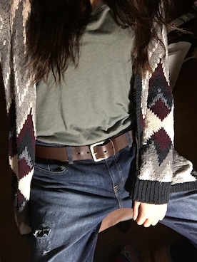 「FOXのアイテム」を使った、Rimさん（レディース・173cm）の冬コーディネート