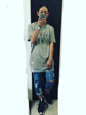 「SHARED EMODA（シェアードエモダ）のアイテム」を使った、INIさん（メンズ・170cm）の秋コーディネート