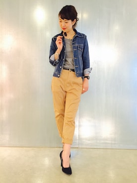 「黒ヒール」｜reiさん（レディース・163cm）の春コーディネート