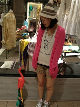 「B'2nd（ビーセカンド）のアイテム（アクセサリー）」を使った、B'2nd E-ma UMEDAさん（レディース・160cm）の夏コーディネート