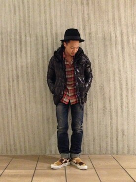 「B'2nd（ビーセカンド）のアイテム（ダウンジャケット/コート）」を使った、B'2nd E-ma UMEDAさん（メンズ・170cm）の秋コーディネート