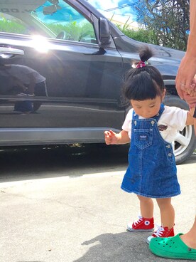 「OSHKOSH（オシュコシュ）のアイテム（ワンピース）」を使った、AMITAN☺︎♪さん（キッズ・80cm）の夏コーディネート