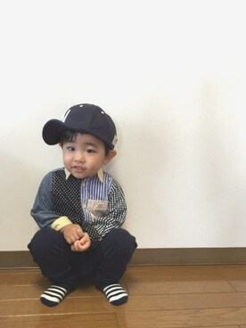 atsutoさん（キッズ・80cm）の春コーディネート