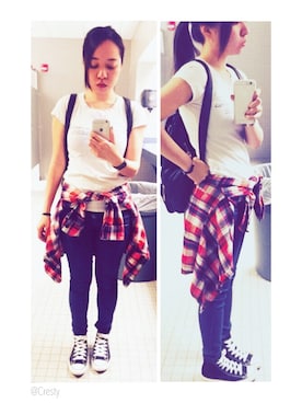 「American style」｜Crestyさん（レディース・157cm）の秋コーディネート