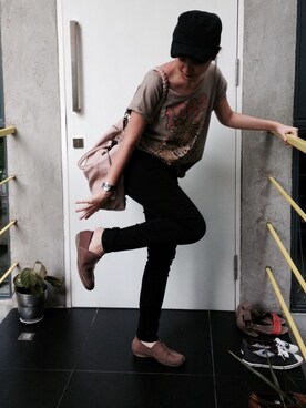 「wearsg」｜「アイテム（アナログ腕時計）」を使った、kymyさん（レディース・163cm）の冬コーディネート