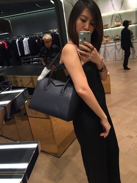 「GIVENCHY」｜「アイテム（オールインワン・サロペット）」を使った、kymyさん（レディース・163cm）の冬コーディネート