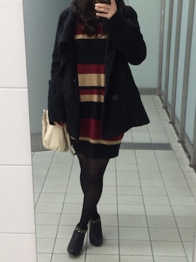「アイテム（ブーティ）」を使った、ponriさん（レディース・153cm・10代）の冬コーディネート