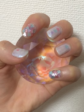 「4℃（ヨンドシー）の4℃　K10ピンクゴールドリング（リング、ゴールド系）」を使った、ponriさん（レディース・153cm）の春コーディネート