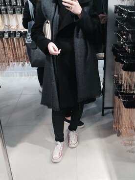 「MIXXO（ミッソ）のアイテム（アクセサリー）」を使った、jeonghee kimさん（レディース・157cm）の冬コーディネート