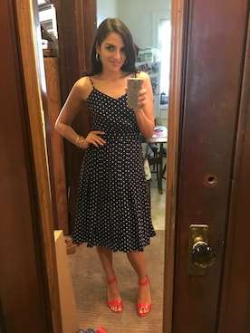 「J.CREW（ジェイクルー）のアイテム（ワンピース/ドレス）」を使った、Taviさん（レディース・163cm）の夏コーディネート