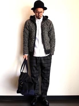 「HEALTH（ヘルス）のアイテム（その他パンツ）」を使った、twothings&thinkさん（メンズ・168cm）の冬コーディネート