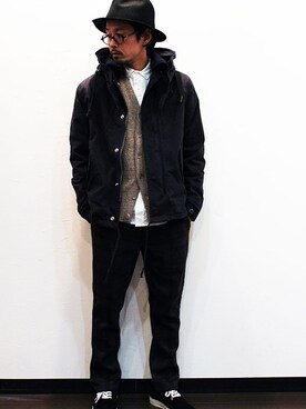 「sAn（サン）のアイテム」を使った、twothings&thinkさん（メンズ・168cm）の冬コーディネート