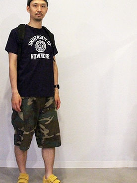 「WONDER BAGGAGE（ワンダーバゲージ）のアイテム」を使った、twothings&thinkさん（メンズ・178cm）の春コーディネート