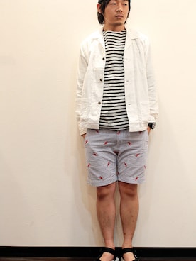 「sAn（サン）のアイテム」を使った、twothings&thinkさん（メンズ・170cm）の春コーディネート