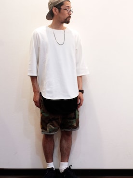 「INFIELDER DESIGN（インフィールダーデザイン）のアイテム（キャップ）」を使った、twothings&thinkさん（メンズ・168cm）の春コーディネート