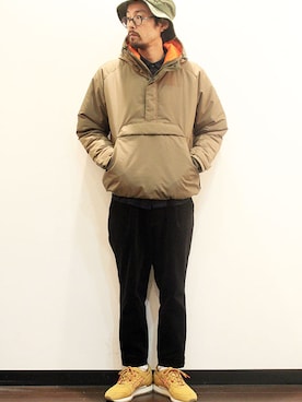 「 ハット」｜「アイテム（その他アウター）」を使った、twothings&thinkさん（メンズ・168cm）の冬コーディネート