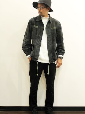 「 ラクチンコーデ」｜「アイテム（ジャケット/アウター）」を使った、twothings&thinkさん（メンズ・168cm）の秋コーディネート