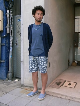 「GENERIC SURPLUS（ジェネリックサープラス）のアイテム（スニーカー）」を使った、TAKEさん（メンズ・170cm）の春コーディネート