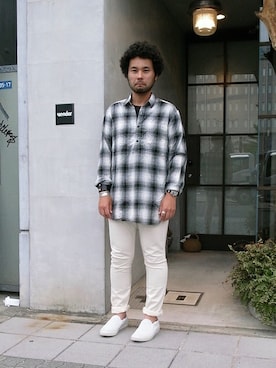 「アイテム（雑誌）」を使った、TAKEさん（メンズ・170cm）の春コーディネート