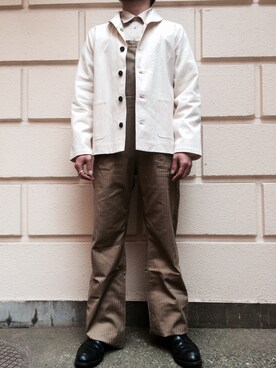「NITEKLUB（ナイトクラブ）のアイテム（オールインワン・サロペット）」を使った、F.C.S.Aさん（メンズ・172cm）の春コーディネート
