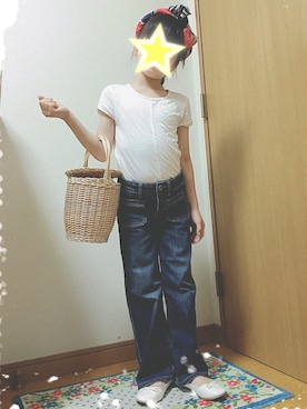「アイテム（カチューシャ）」を使った、ochibi15さん（キッズ・120cm）の夏コーディネート