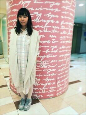 「スウェット×シャツ」｜のむさんさん（レディース・163cm）の冬コーディネート