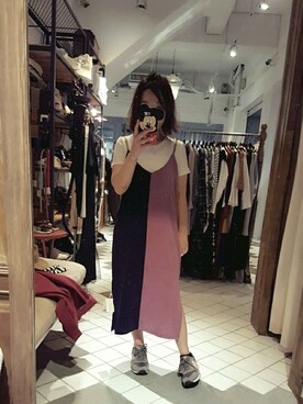 「a fadのアイテム」を使った、Felicia W🐈‍⬛さん（レディース・157cm）の秋コーディネート