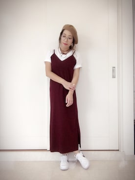 「NIKE（ナイキ）のNIKE/ナイキ グランドテラス 654495（スニーカー）」を使った、☆mo☆さん（レディース・156cm）の秋コーディネート