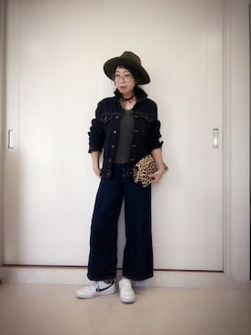 「NIKE（ナイキ）のNIKE/ナイキ グランドテラス 654495（スニーカー）」を使った、☆mo☆さん（レディース・156cm）の秋コーディネート