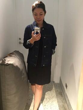 「PULL&BEAR（プルアンドベア）のアイテム（ドレス）」を使った、Bianca Hsuさん（レディース・162cm）の秋コーディネート