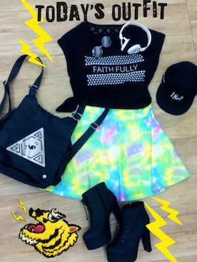 「UNIF」｜「アイテム（ワンピース）」を使った、Ayumiさん（レディース・162cm）の夏コーディネート