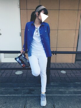 「SEVENDAYS=SUNDAY（セブンデイズサンデイ）のアイテム（メガネ）」を使った、AYANAさん（レディース・168cm）の冬コーディネート