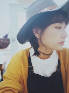 「MONKI（モンキ）のアイテム（その他アウター）」を使った、Michelleさん（レディース・164cm）の秋コーディネート