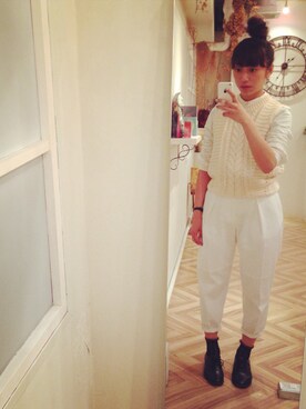 「ソックス」｜masakoさん（レディース・160cm）の春コーディネート