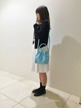 「agnes b.（アニエスベー）のアイテム（バッグ）」を使った、Hankyu.Vさん（レディース・159cm）の春コーディネート