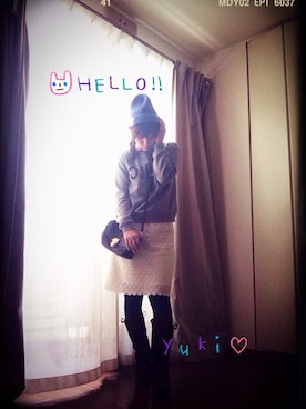 「スウェットトップス」｜「アイテム（その他）」を使った、yuki＊さん（レディース・157cm）の秋コーディネート