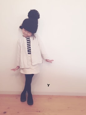 「ヒラキ（ヒラキ）のアイテム（その他シューズ）」を使った、mini...yさん（キッズ・110cm）の春コーディネート